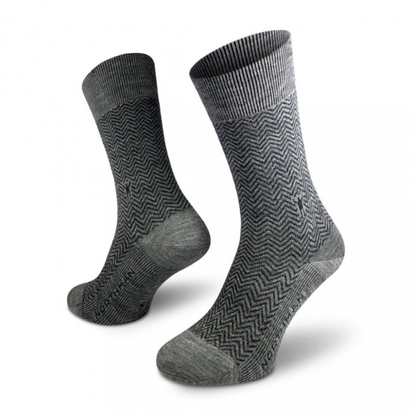 Northman merino ponožky na každodenní nošení Hamar - Velikost: 39-41, Barva: Šedá