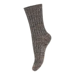 mpDenmark dětské žebrované merino ponožky