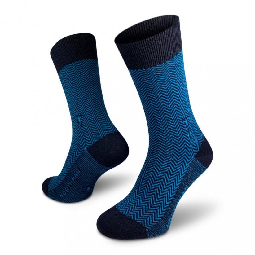 Northman merino ponožky na každodenní nošení Hamar - Velikost: 36-38, Barva: Modrá