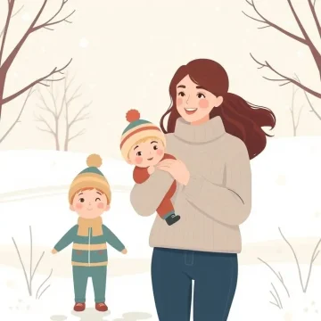 Jak si zpříjemnit zimní pobyt venku s dětmi