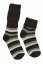 Diba dětské vlněné ponožky pruhované - Velikost: vel. 0 - 16-19 (10-11 cm), Barva: Neutrální barvy