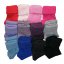 Diba dětské vlněné ponožky jednobarevné - Velikost: vel. 3 - 23-25 (13 cm), Barva: Blankytná