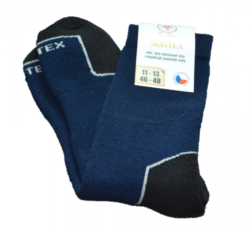 Surtex merino ponožky volný lem
