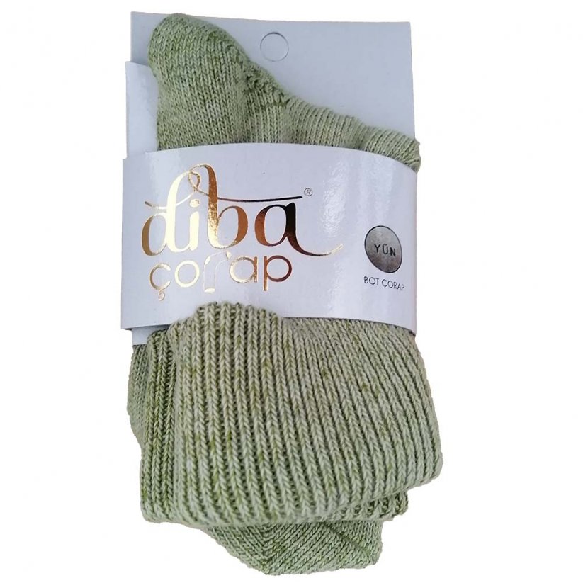 Diba dámské vlněné ponožky - Velikost: 37-41, Barva: Zelená