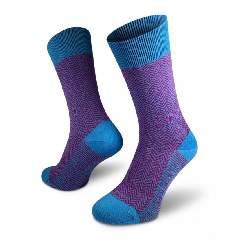 Northman merino ponožky na každodenní nošení Hamar - Velikost: 45-47, Barva: Modrá