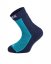 Surtex dětské froté merino ponožky - Velikost: 18-19 (12-13 cm), Barva: Zeleno-černá