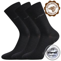 Lonka společenské merino ponožky trojbalení