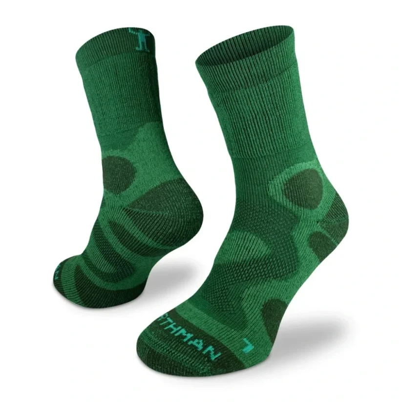 Northman turistické merino ponožky pro náročný terén - Velikost: 36-38, Barva: Zelená