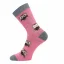 Voxx dětské merino ponožky se sovičkami - Velikost: 30-34 (20-22 cm), Barva: Růžová