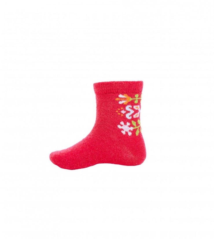 Cai dětské tenké merino ponožky vzor Monica - Velikost: 25-29 (17-19 cm)