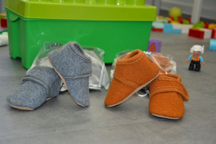 mpDenmark dětské vlněné botky na doma