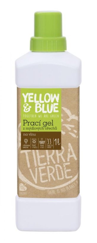 Prací gel Tierra Verde z mýdlových ořechů na vlnu a merino vlnu