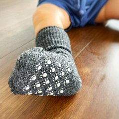 Diba dětské vlněné ponožky s protiskluzem